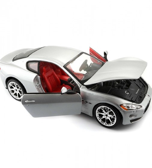 Автомодель Bburago Maserati Grantourismo 2008 р 1:24 серый (18-22107) - фото 3