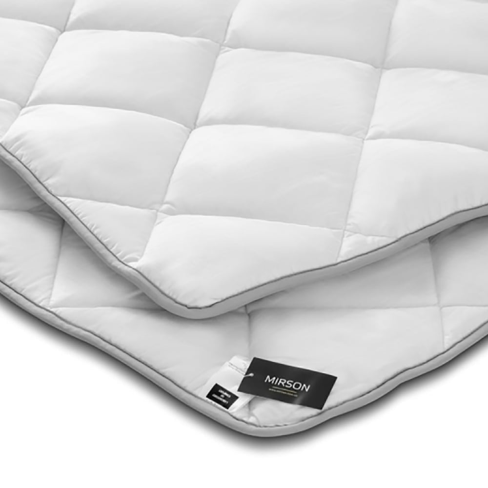 Одеяло шерстяное MirSon Royal №025, летнее, 140x205 см, белое - фото 3