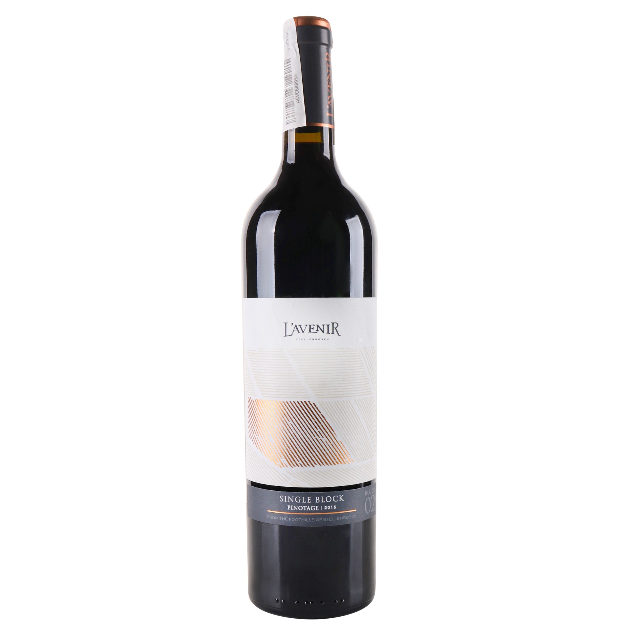 Вино L'Avenir Single Block Pinotage rouge 2016, 14%, 0,75 л (840789) - фото 1