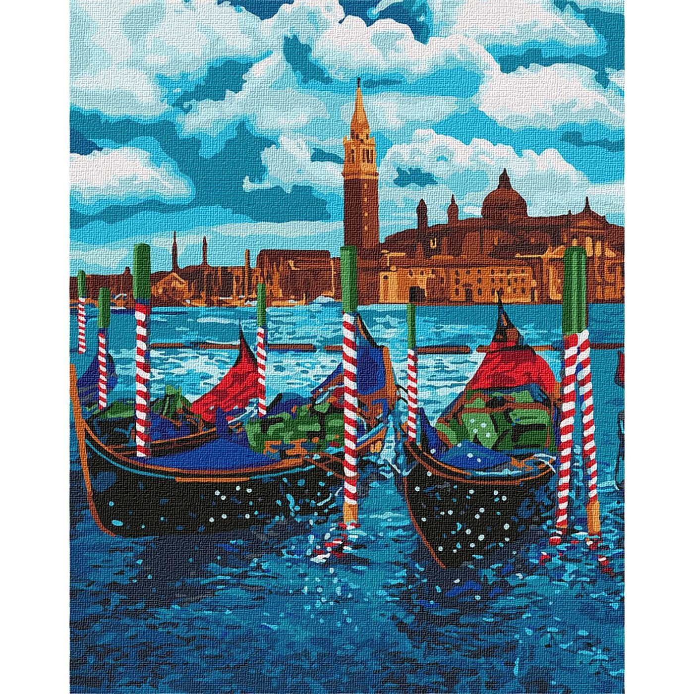 Набор для росписи по номерам Ideyka Венецианское такси 40х50 см и Цветы вдохновения 40х40 см (СKHO1353) - фото 3