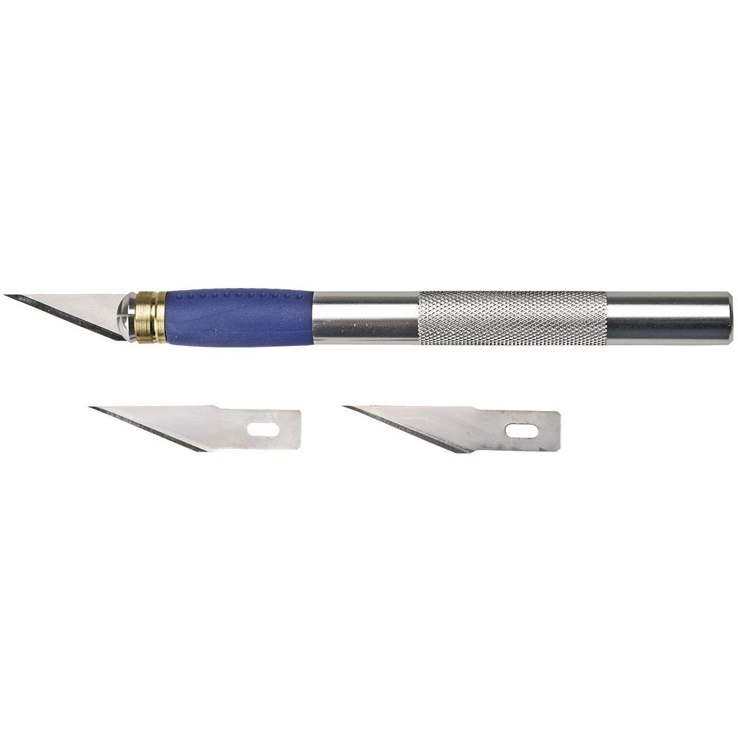 Нож моделиста Topex для мелких работ 127 мм 3 лезвия (17B703) - фото 1