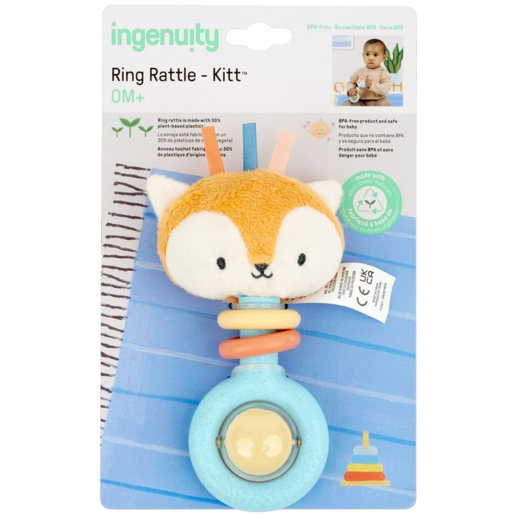 Игрушка-погремушка Ingenuity Kitt Ring Rattle (13161) - фото 2