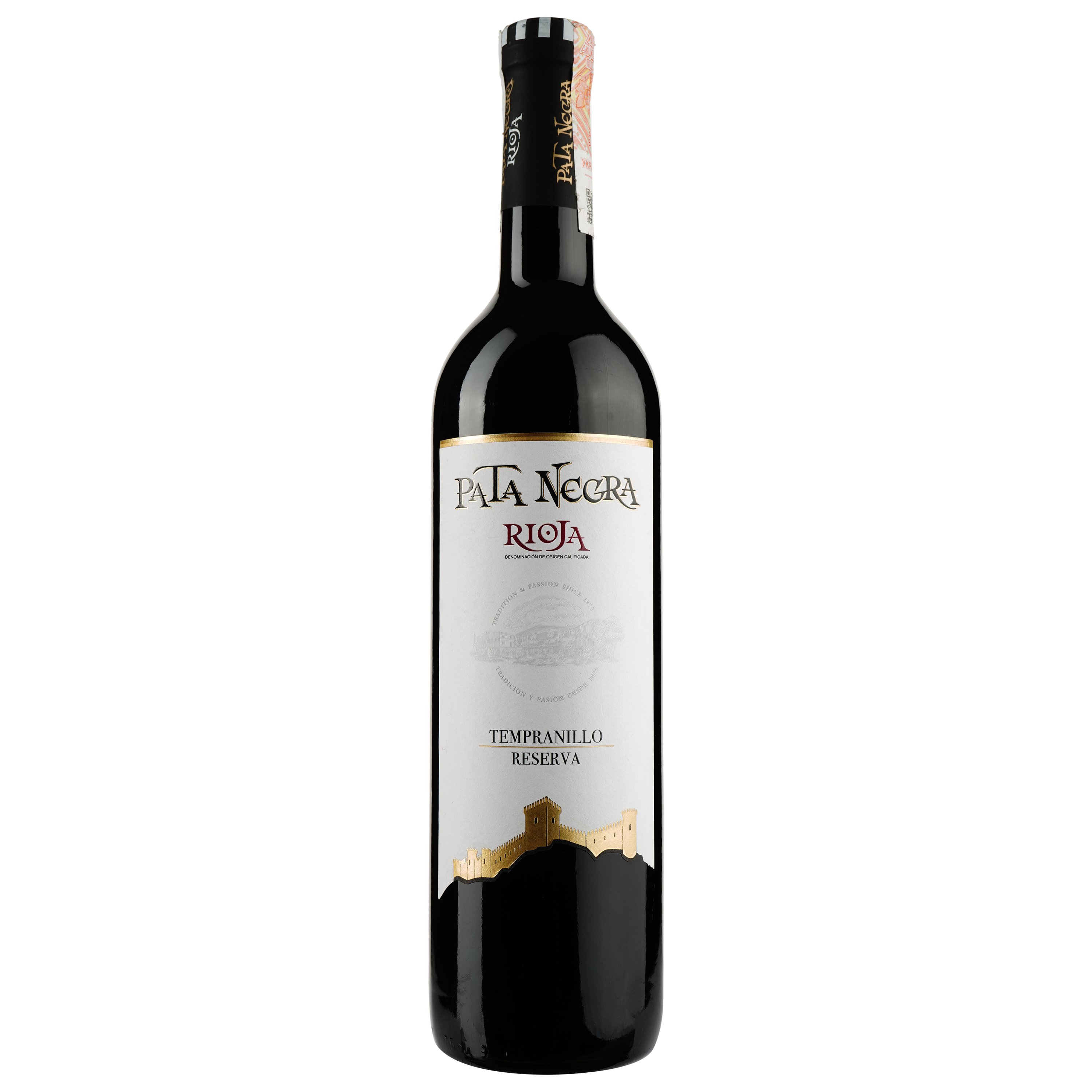 Вино Pata Negra Do Rioja Reserva Tempranillo, 13,5%, 0,75 л (AT3C016) - фото 1