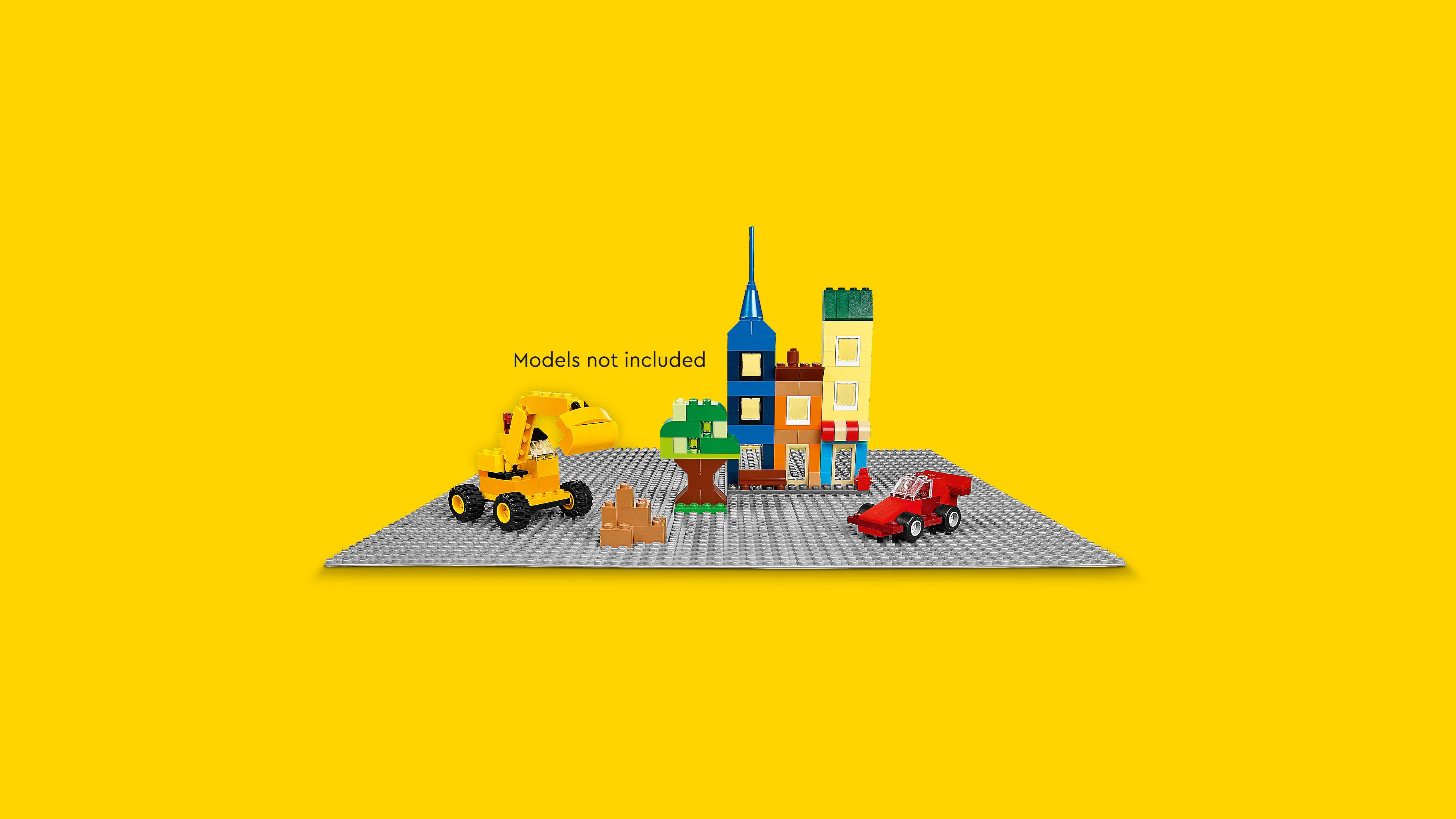 Конструктор LEGO Classic Сіра базова пластина, 1 деталь (11024) - фото 6