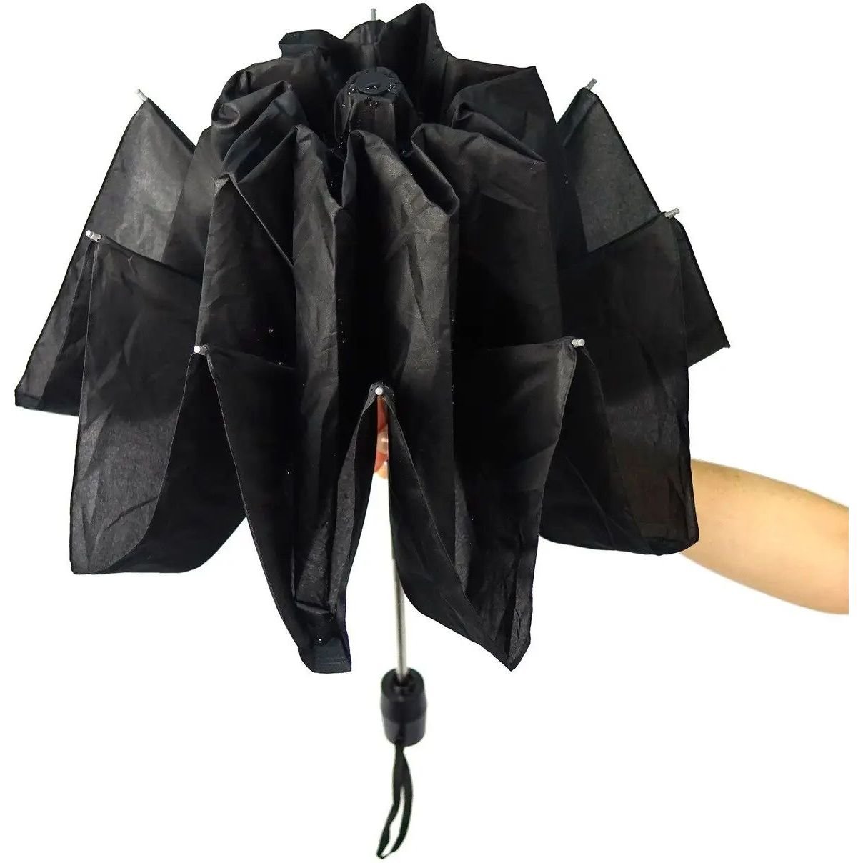 Складной зонт Supretto, автоматический, черный (5264) - фото 2