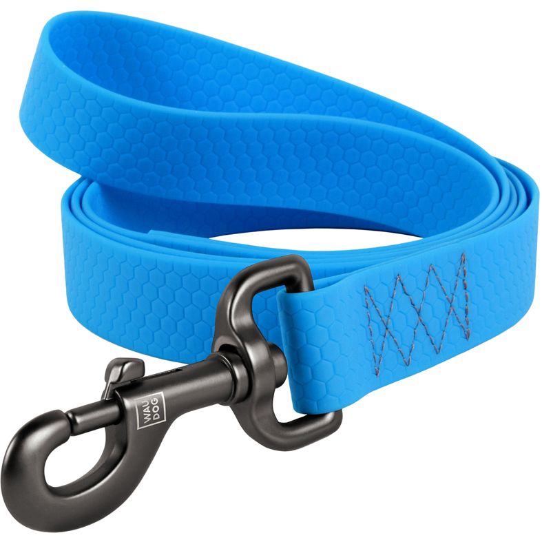 Повідець для собак Waudog Waterproof, водостійкий, S, 305х1,5 см, блакитний - фото 1