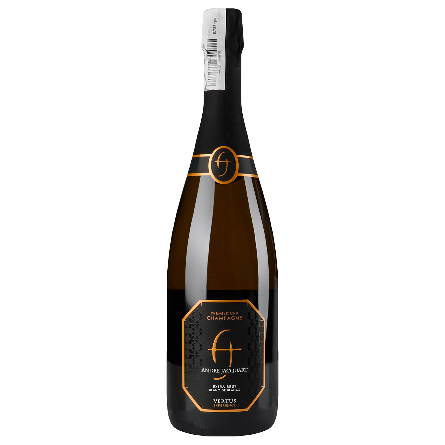 Шампанське Andre Jacquart 1er Cru Blanc de Blancs Brut Expérience, 0,75 л, 12,5% (636936) - фото 1