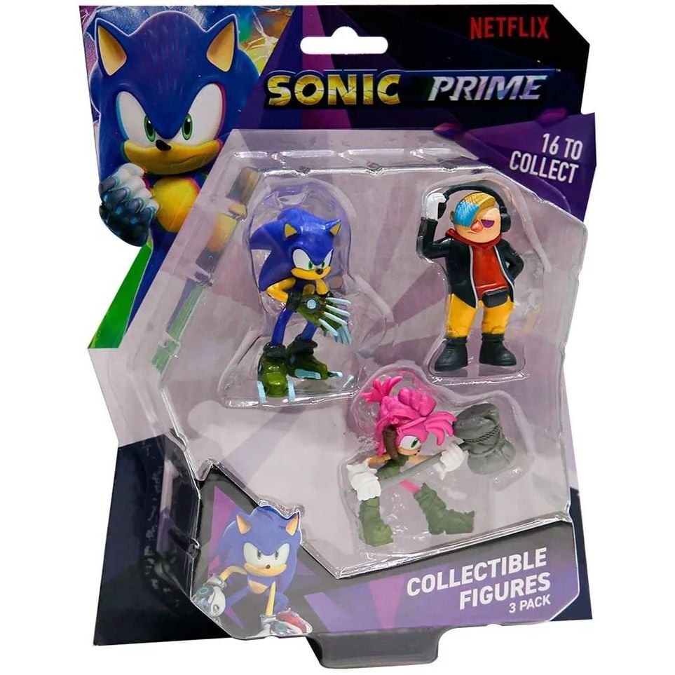Набор игровых фигурок Sonic Prime - Доктор Не, Соник, Єми, 6,5 см (SON2020B) - фото 2
