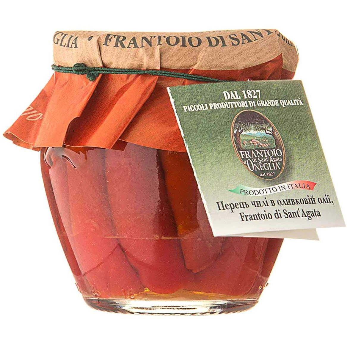 Перец чили Frantoio di Sant'agata в оливковом масле 180 г - фото 1