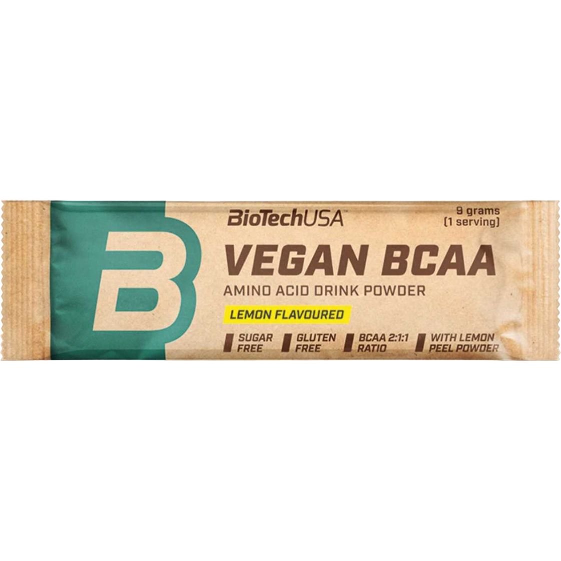 Амінокислоти BiotechUSA Vegan BCAA Лимон 9 г - фото 1