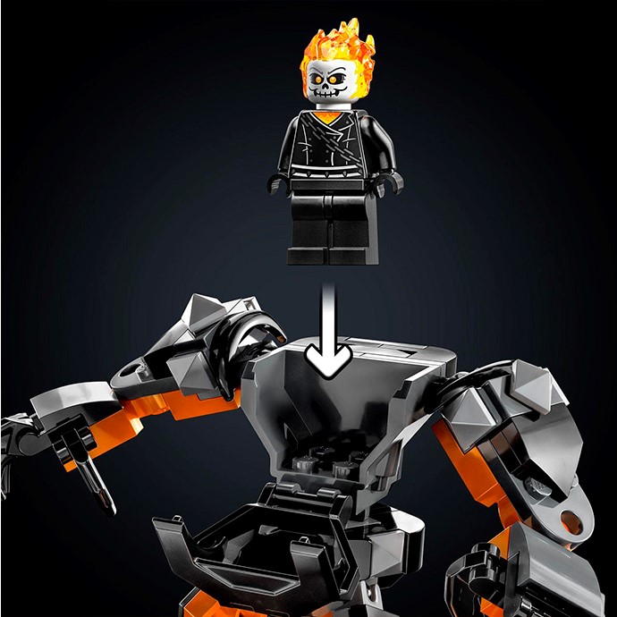 Конструктор LEGO Super Heroes Призрачный Всадник Робот и мотоцикл, 264 деталей (76245) - фото 6