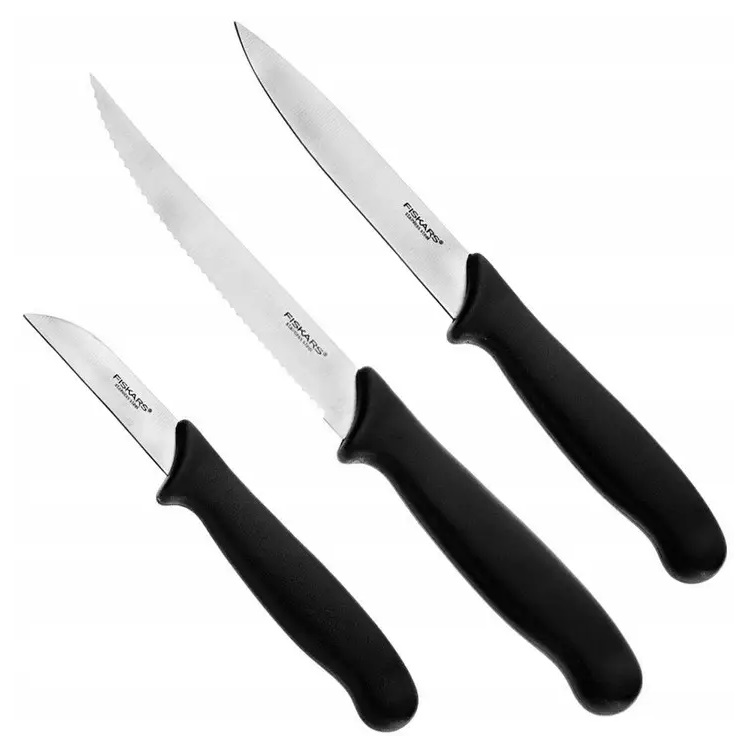 Набір ножів для чищення Fiskars Essential, 3 шт (1023785) - фото 1