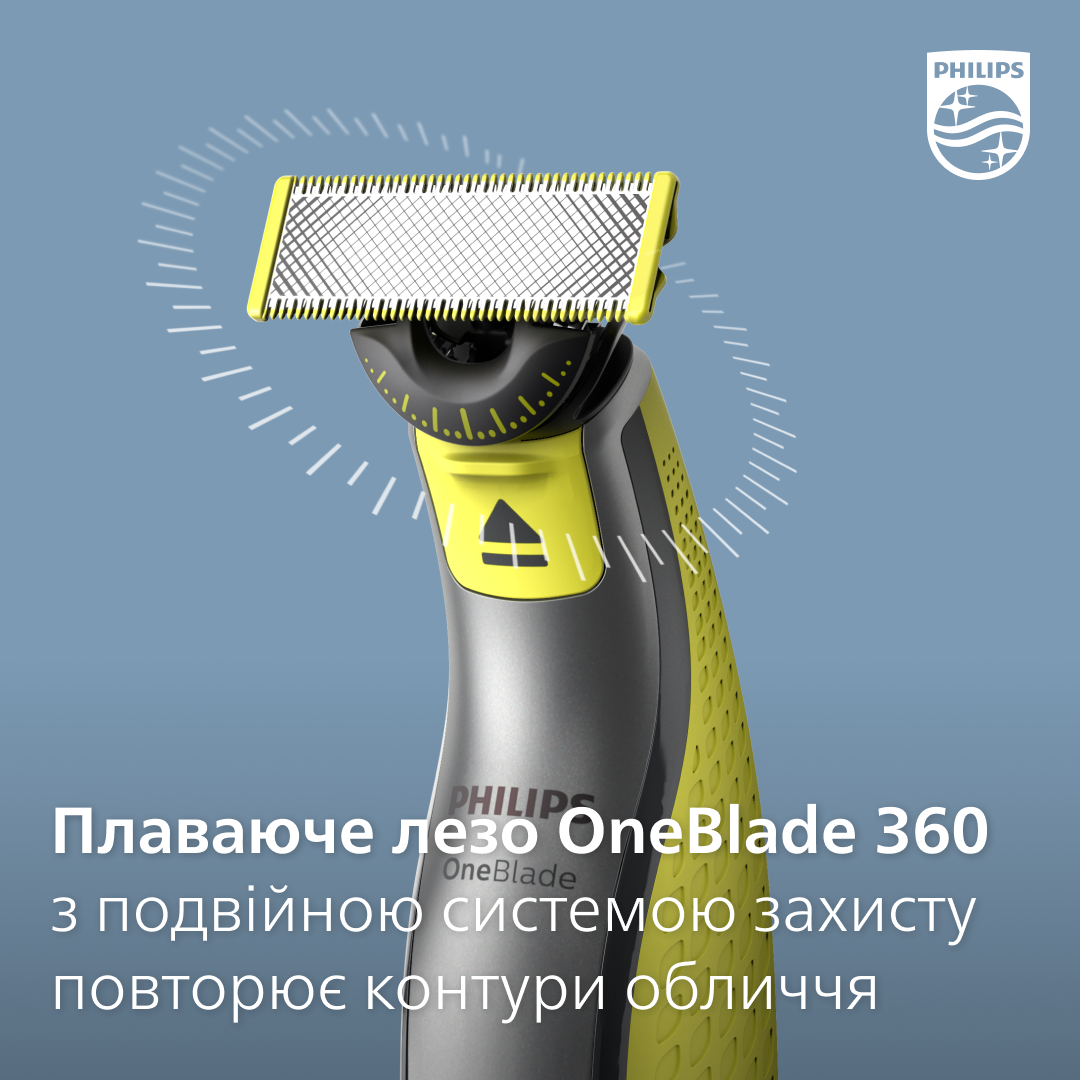 Електробритва Philips OneBlade 360, для обличчя та тіла (QP2830/20) - фото 10