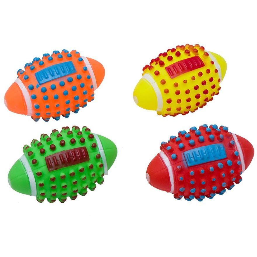 Игрушка для собак Eastland мяч регби, разноцветная, 11,5 см (520-288) - фото 2