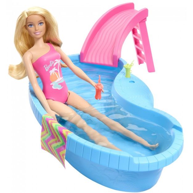 Набор Barbie Развлечения у бассейна (HRJ74) - фото 1