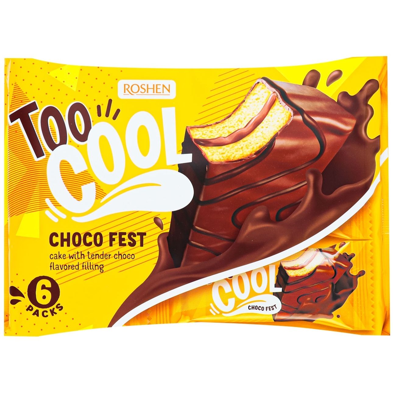 Тістечко Roshen Too Cool Choco Fest 270 г (891404) - фото 1