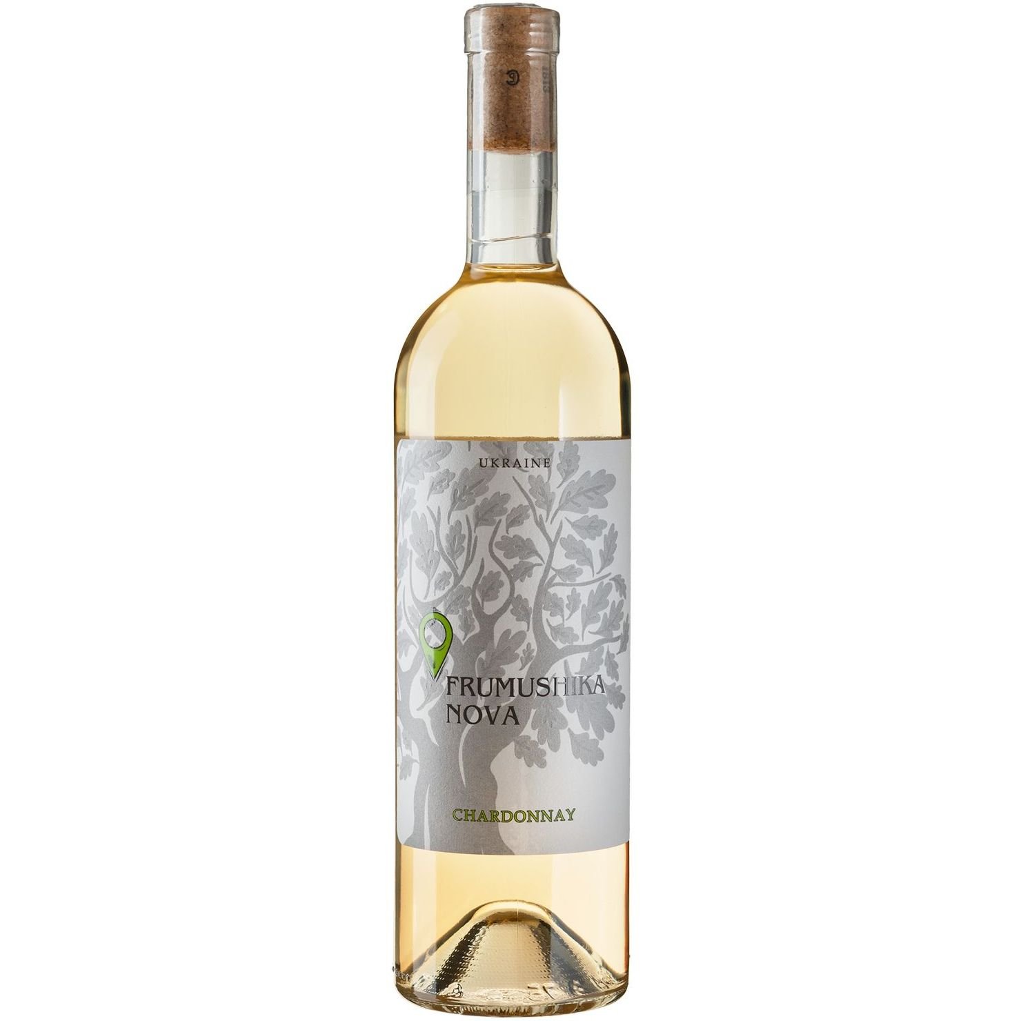 Вино Frumushika-Nova Шардоне витримане на дубі біле сухе 0.75 л - фото 1