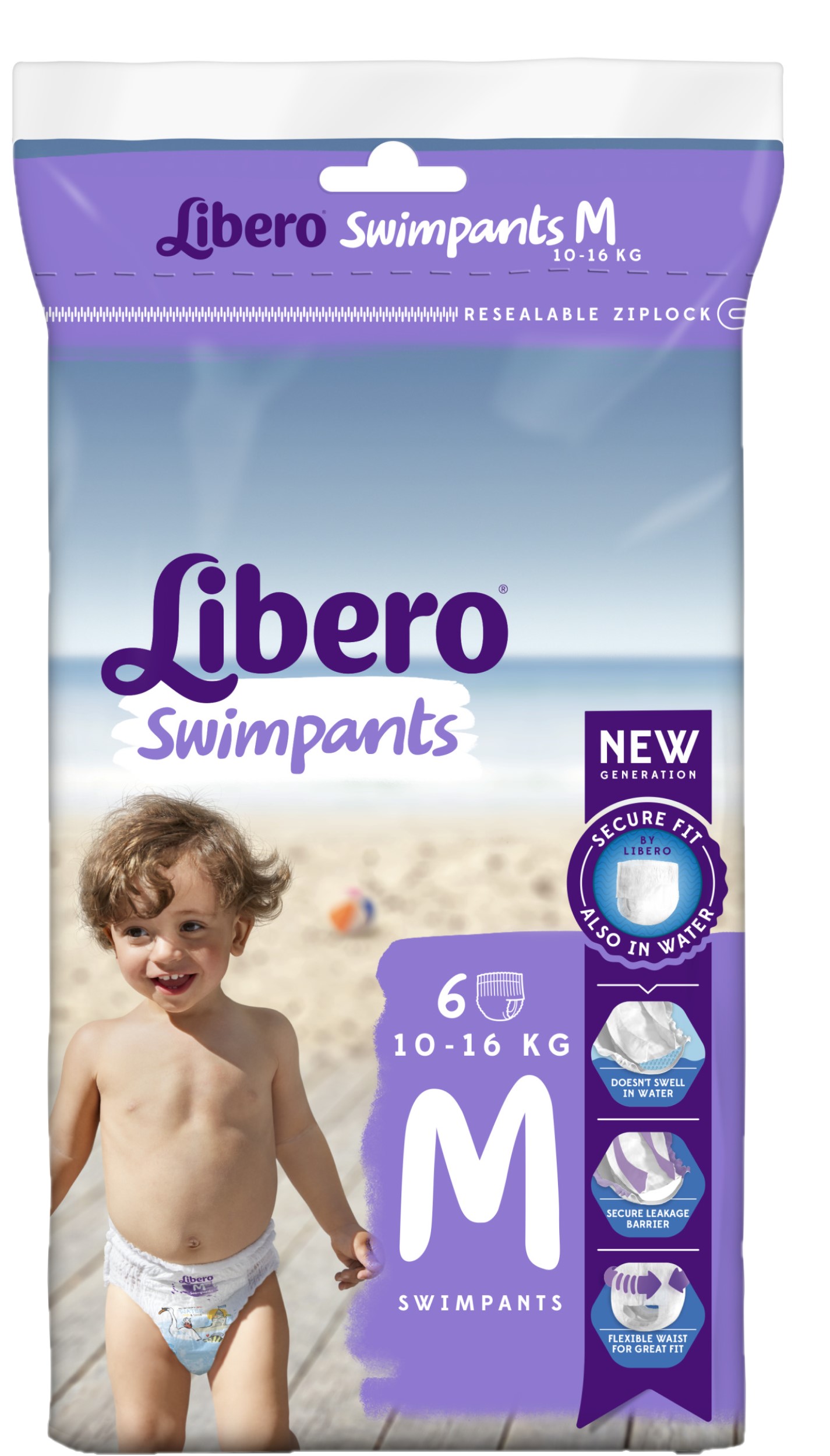 Трусики для басейну Libero Swimpants 5 (10-16 кг), 6 шт. - фото 1