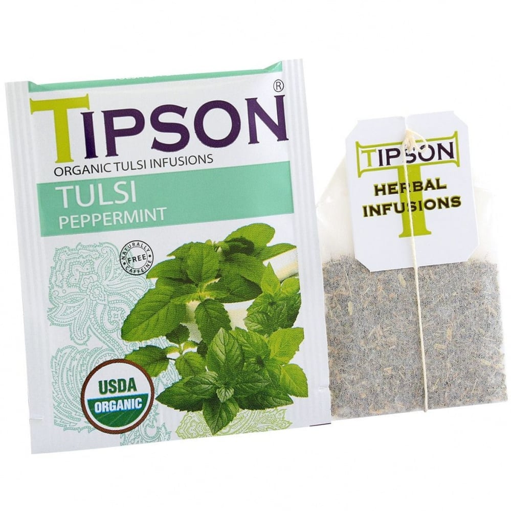 Чай Tipson Tulsi Перечная мята, с добавками, 25 пакетиков, 30 г (828040) - фото 3