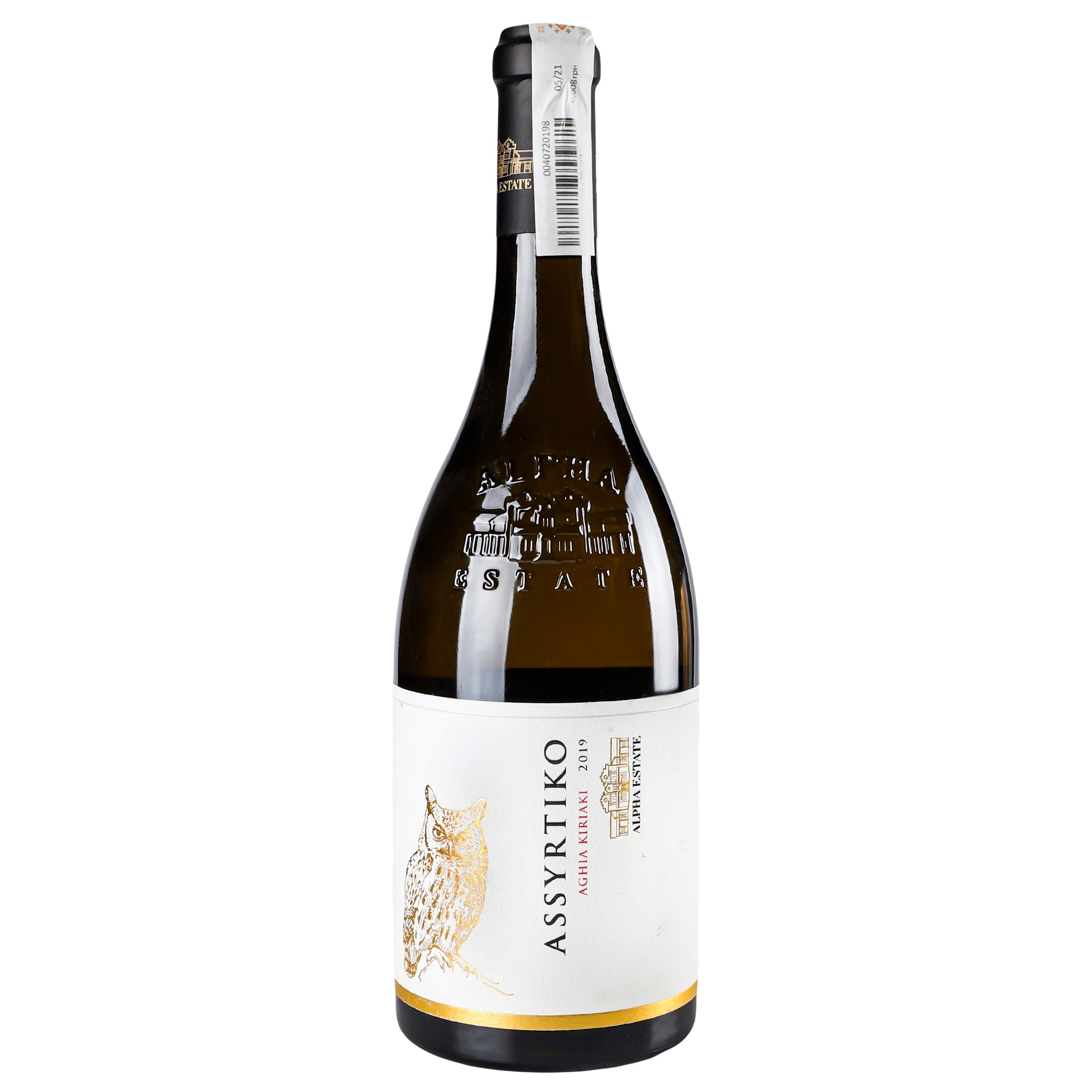 Вино Alpha Estate Assyrtiko, белое, сухое, 12,5 %, 0,75 л (798108) - фото 1