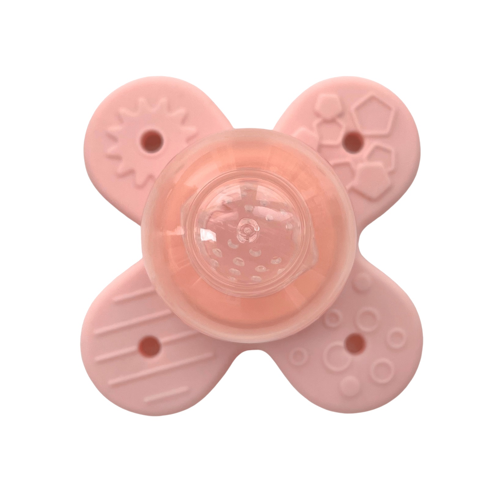 Силиконовый ниблер KinderenOK Nibi Teether 2in1 с прорезывателем, розовый (270121) - фото 4