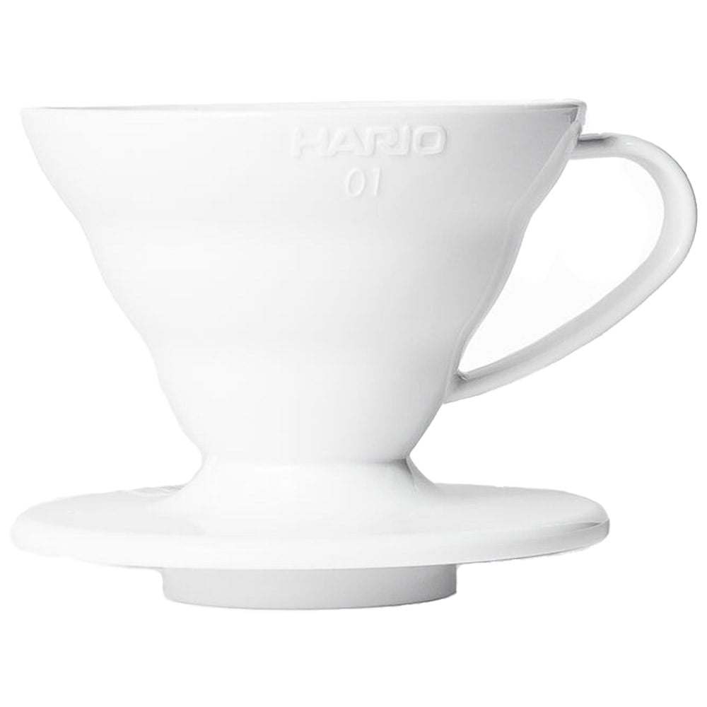 Пуровер пластиковий Hario V60 01, білий (VD-01W) - фото 1
