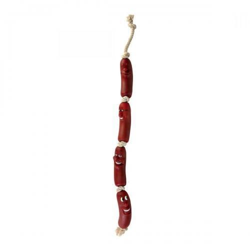 Игрушка для собак Trixie Сардели на веревке, 75 см (3252) - фото 1