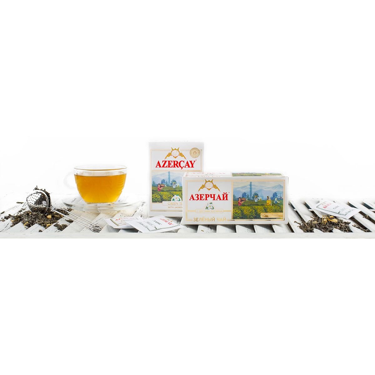 Чай зеленый Azercay с жасмином, 100 г (580199) - фото 2