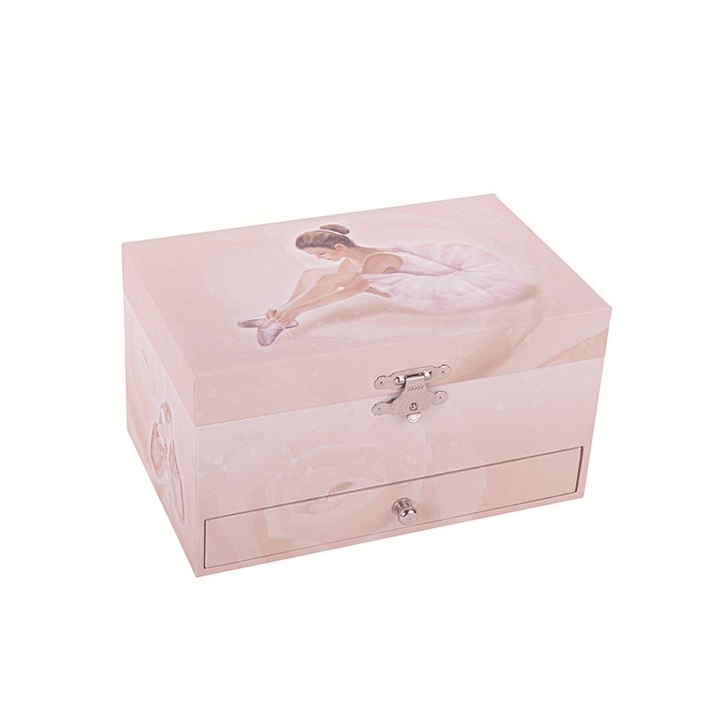 Музыкальная шкатулка люминесцентная Trousselier Балерина, розовый (S50974) - фото 1