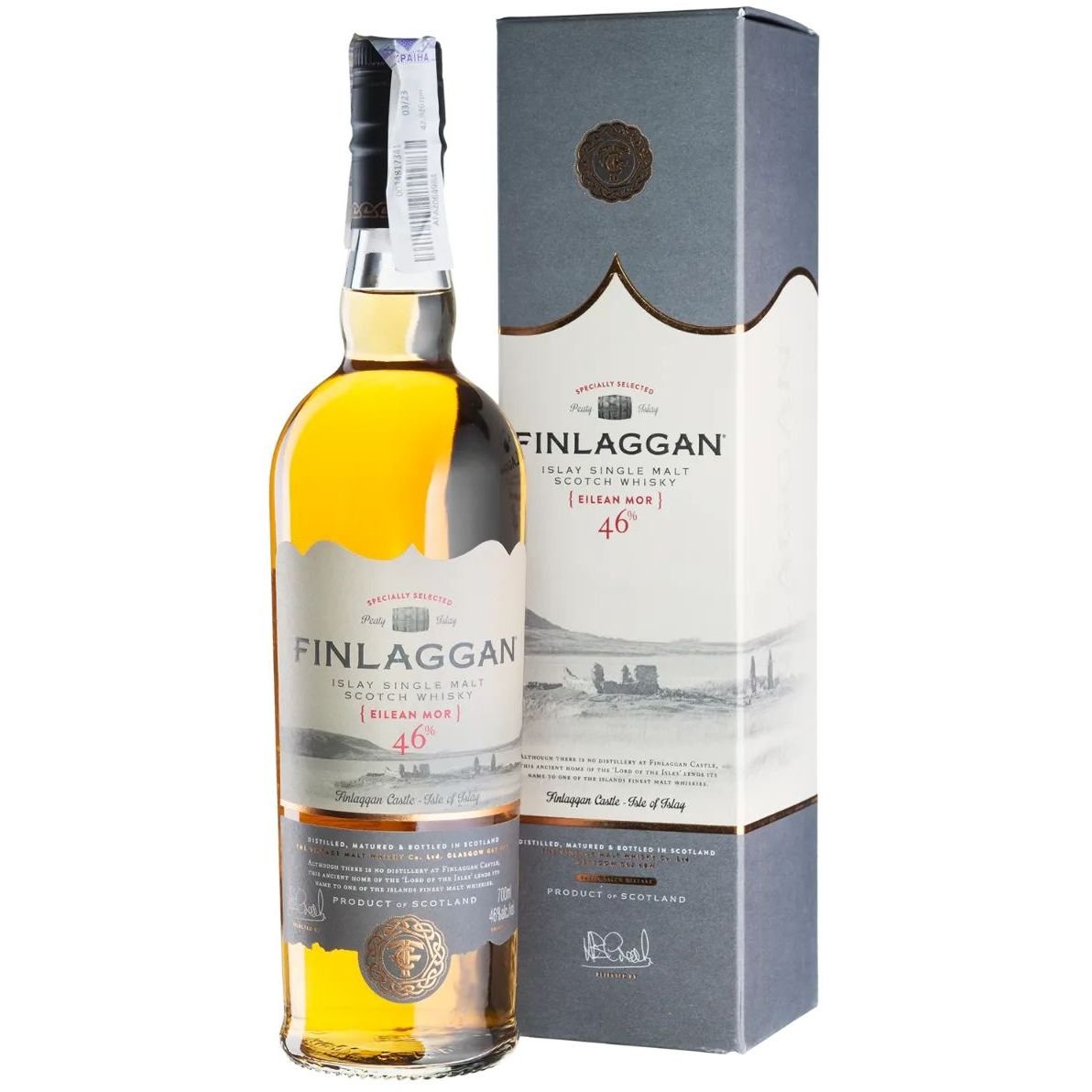 Віскі Finlaggan Eilean Mor Single Malt Scotch Whisky 46% 0.7 л, у подарунковій упаковці - фото 1