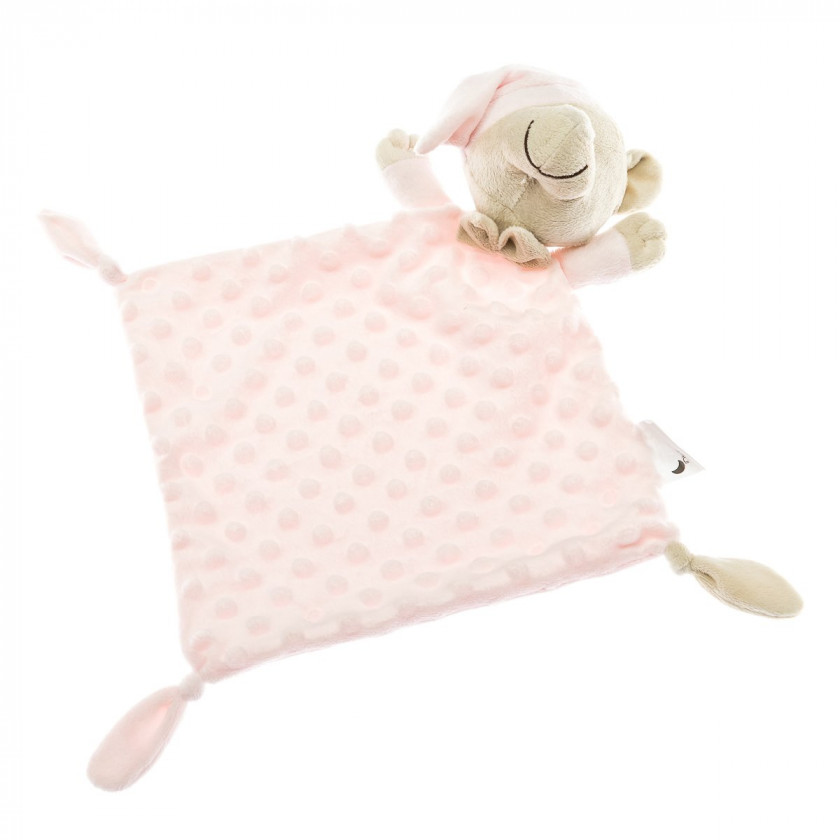 Плед з іграшкою-ковдрою Interbaby Bubble Dou-Dou Bear Pink, 110х80 см, рожевий (8100217) - фото 2