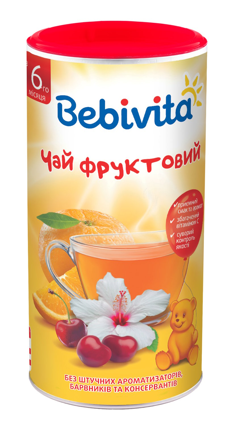 Фруктовий чай Bebivita в гранулах, 200 г - фото 1