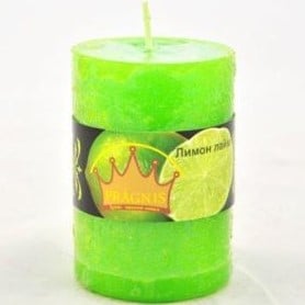 Свеча Pragnis Рустик, 5,5х8 см, зеленый (CA558-LLM) - фото 1