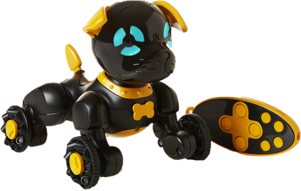Інтерактивна іграшка WowWee маленьке цуценя Чіп, черний з жовтим (W2804/3819) - фото 1