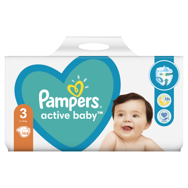 Підгузки Pampers Active Baby 3 (6-10 кг), 104 шт. - фото 2