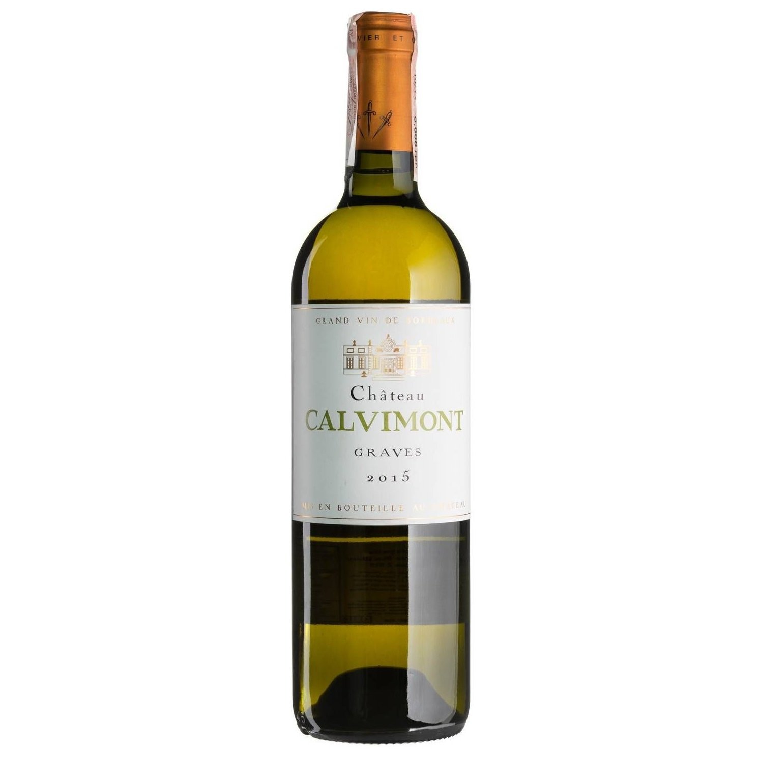 Вино Chateau Calvimont Blanc, белое, сухое, 0,75 л - фото 1