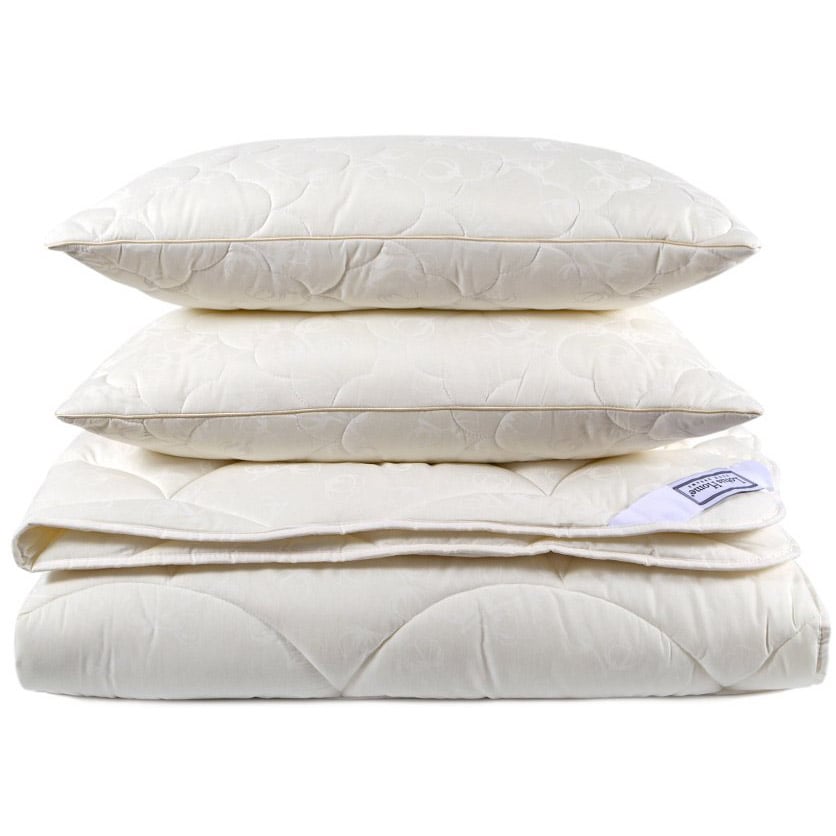 Одеяло с подушками Lotus Home Cotton Extra, евростандарт, молочное (svt-2000022304139) - фото 1