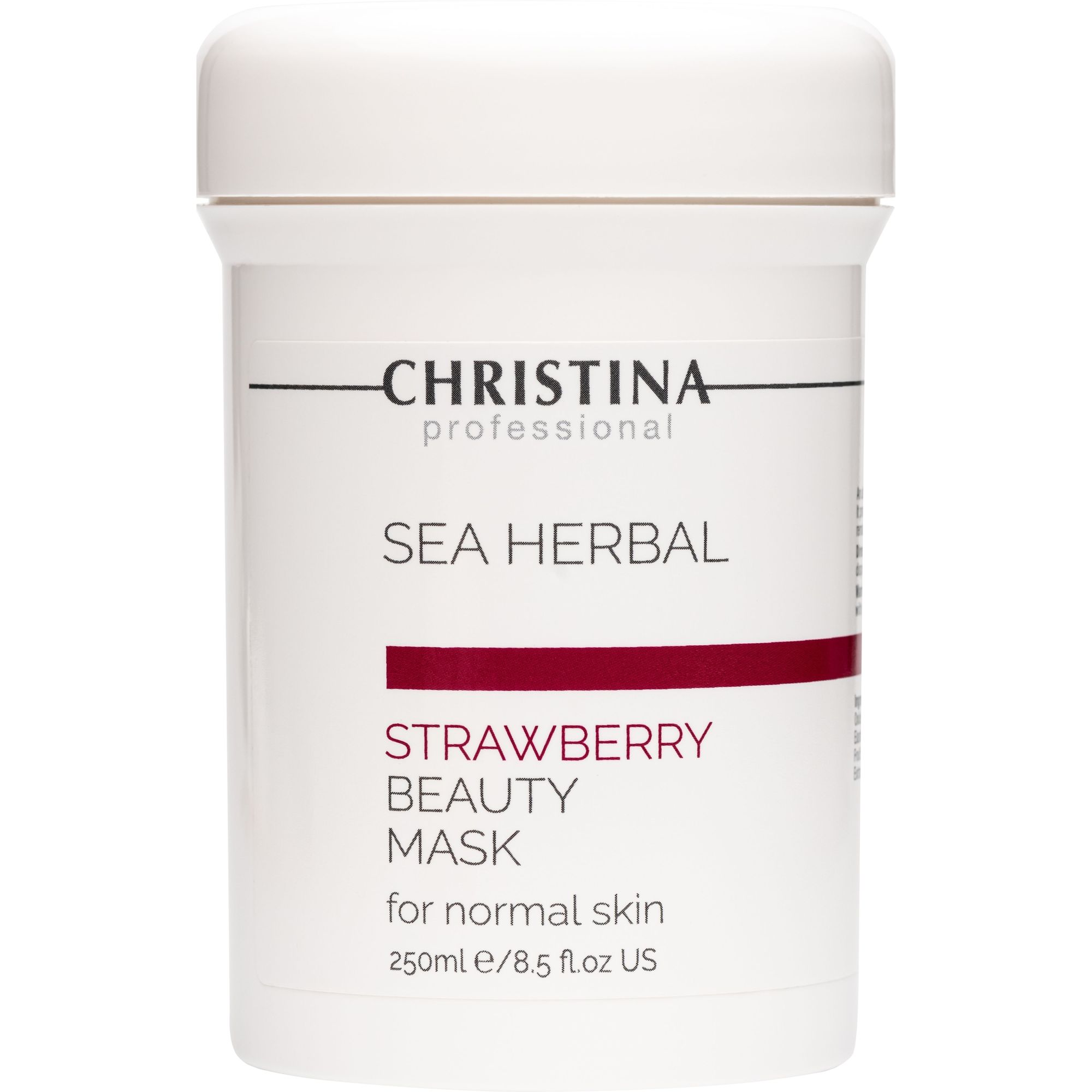 Полунична маска краси для нормальної шкіри Christina Sea Herbal Strawberry Beauty Mask 250 мл - фото 1