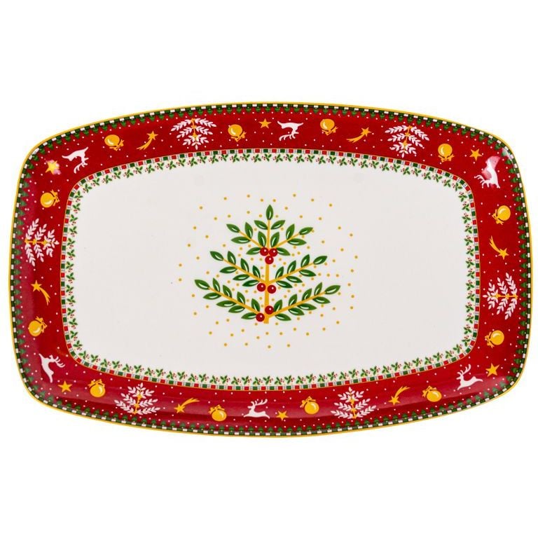 Photos - Other tableware Lefard Блюдо  Різдвяна колекція 30х19Х3 см  (924-834)