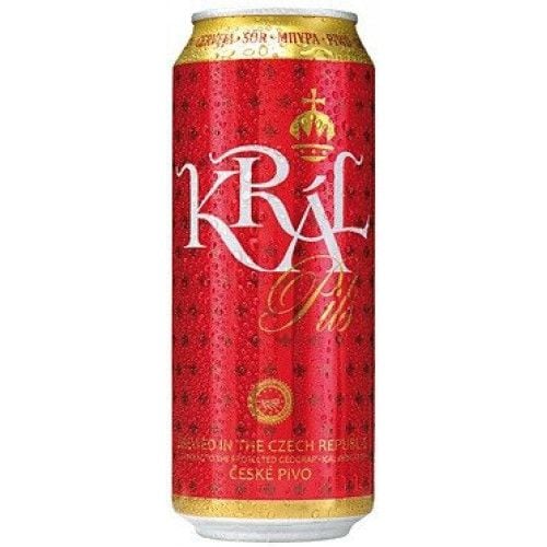 Пиво Kral Pils светлое, 4.1%, ж/б, 0.5 л - фото 1