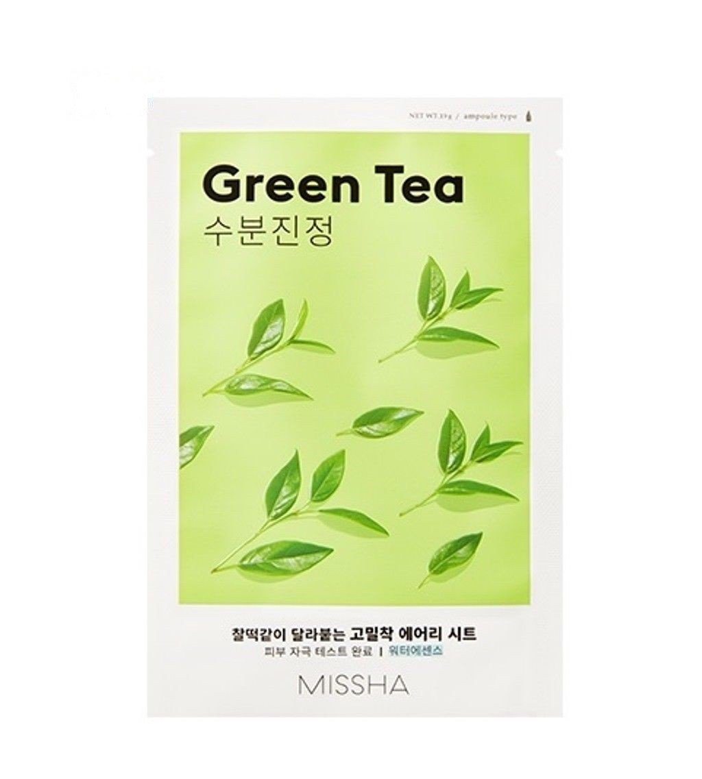 Маска для лица Missha Airy Fit Зеленый чай,19 г - фото 1
