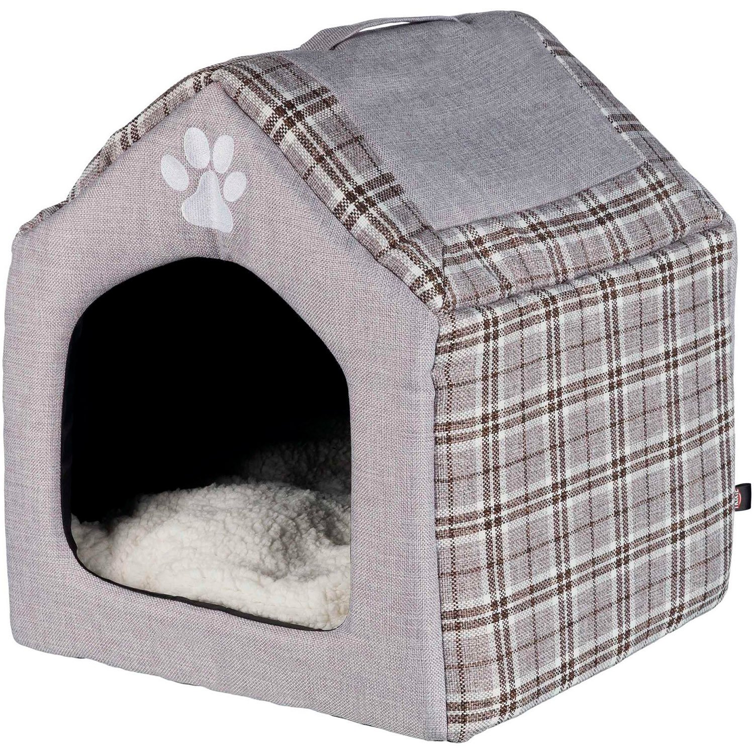 Фото - Лежак и место для животных Trixie Будиночок для кішок  Silas, 40х45х40 см, сірий  (36352)