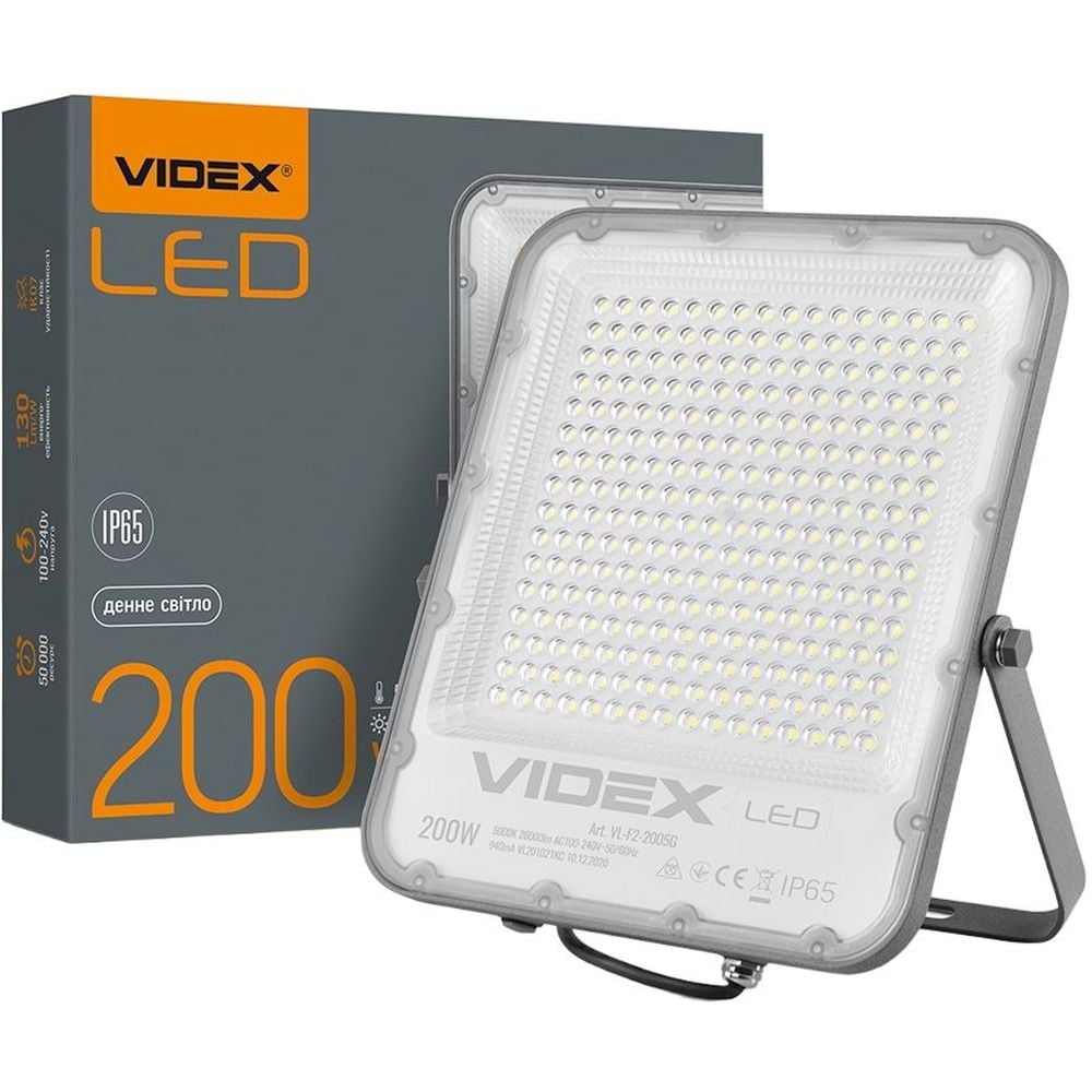 Прожектор Videx Premium LED F2 200W 5000K (VL-F2-2005G) - фото 1