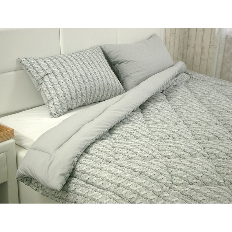 Декоративная подушка Руно Grey Braid, 40х40 см (Р311.52_Grey Braid) - фото 4