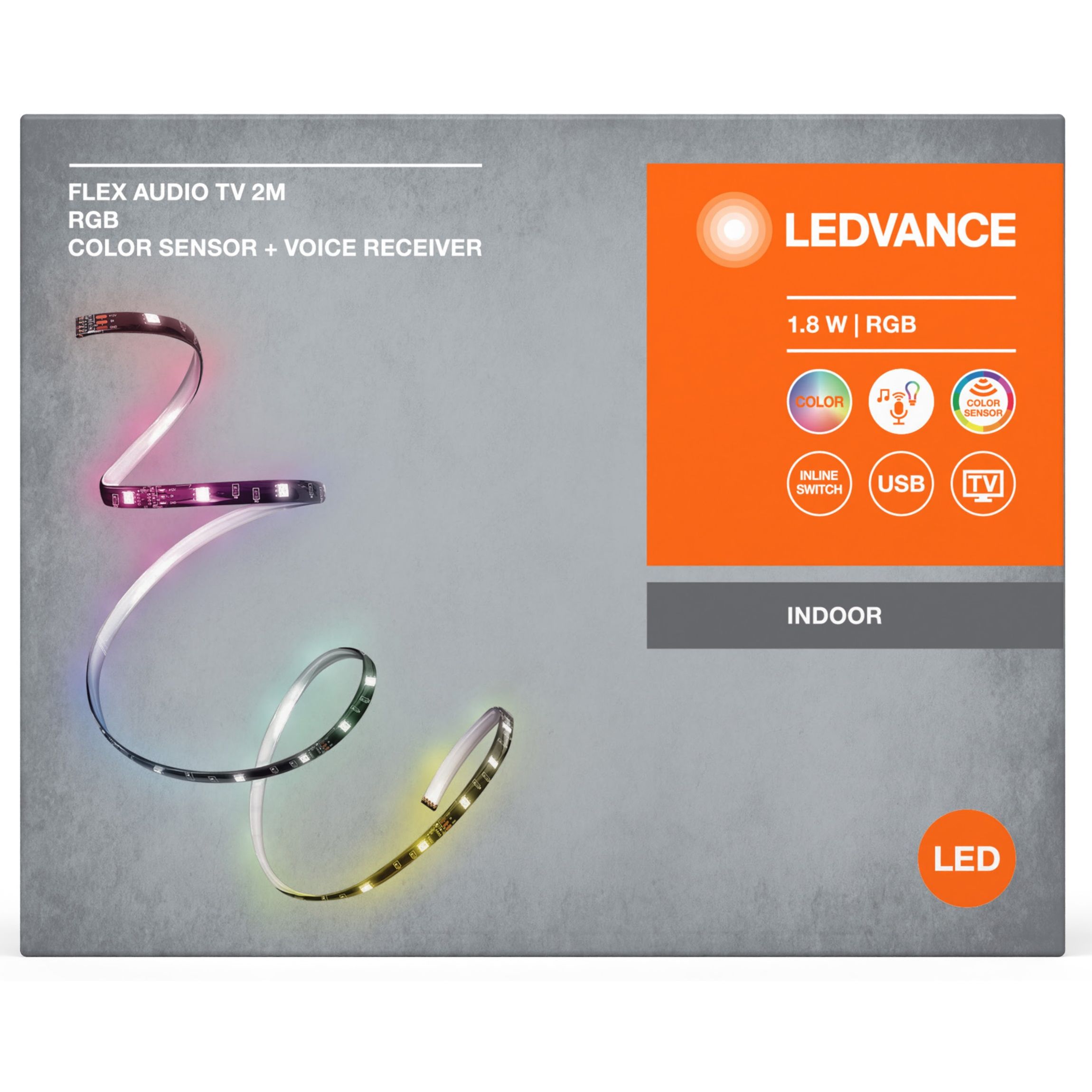 Стрічка світлодіодна Ledvance Flex Audio TV 1.8 Вт 2 м (4099854095283) - фото 3