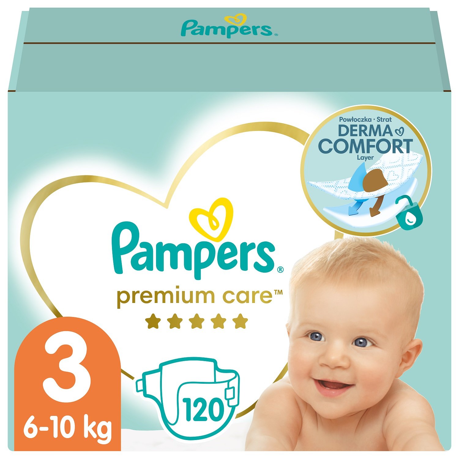 Підгузки Pampers Premium Care 3 (6-10 кг), 120 шт. - фото 1