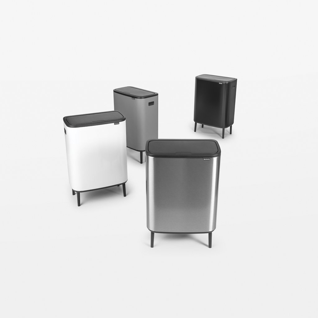 Бак для мусора Brabantia Bo Touch Bin H, матовый стальной, 2х30 л (130649) - фото 5