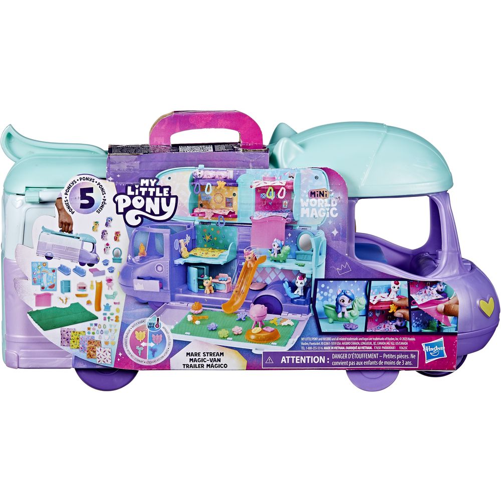 Игровой набор My Little Pony Playset Mini World Magic Mare Stream Buildable Trailer Camper Van (F7650) - фото 4