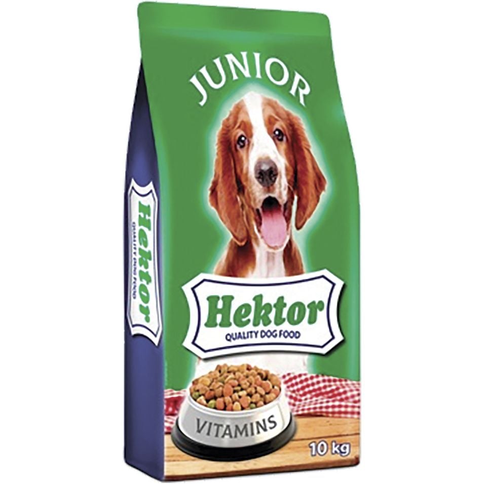 Сухий корм для цуценят Hektor Junior, 10 кг - фото 1