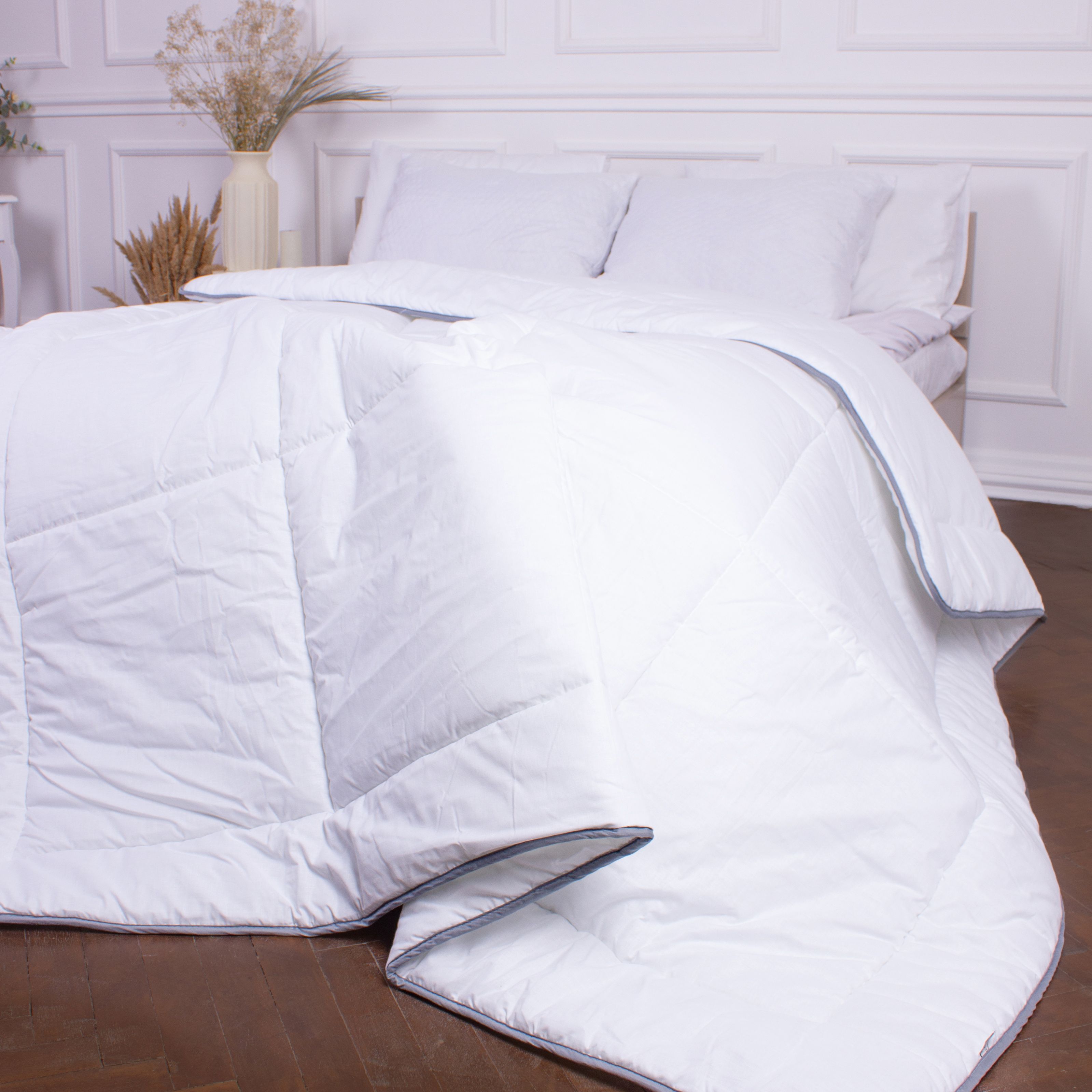 Одеяло шерстяное MirSon Gold Silk №054 демисезонное 172x205 см белое - фото 11